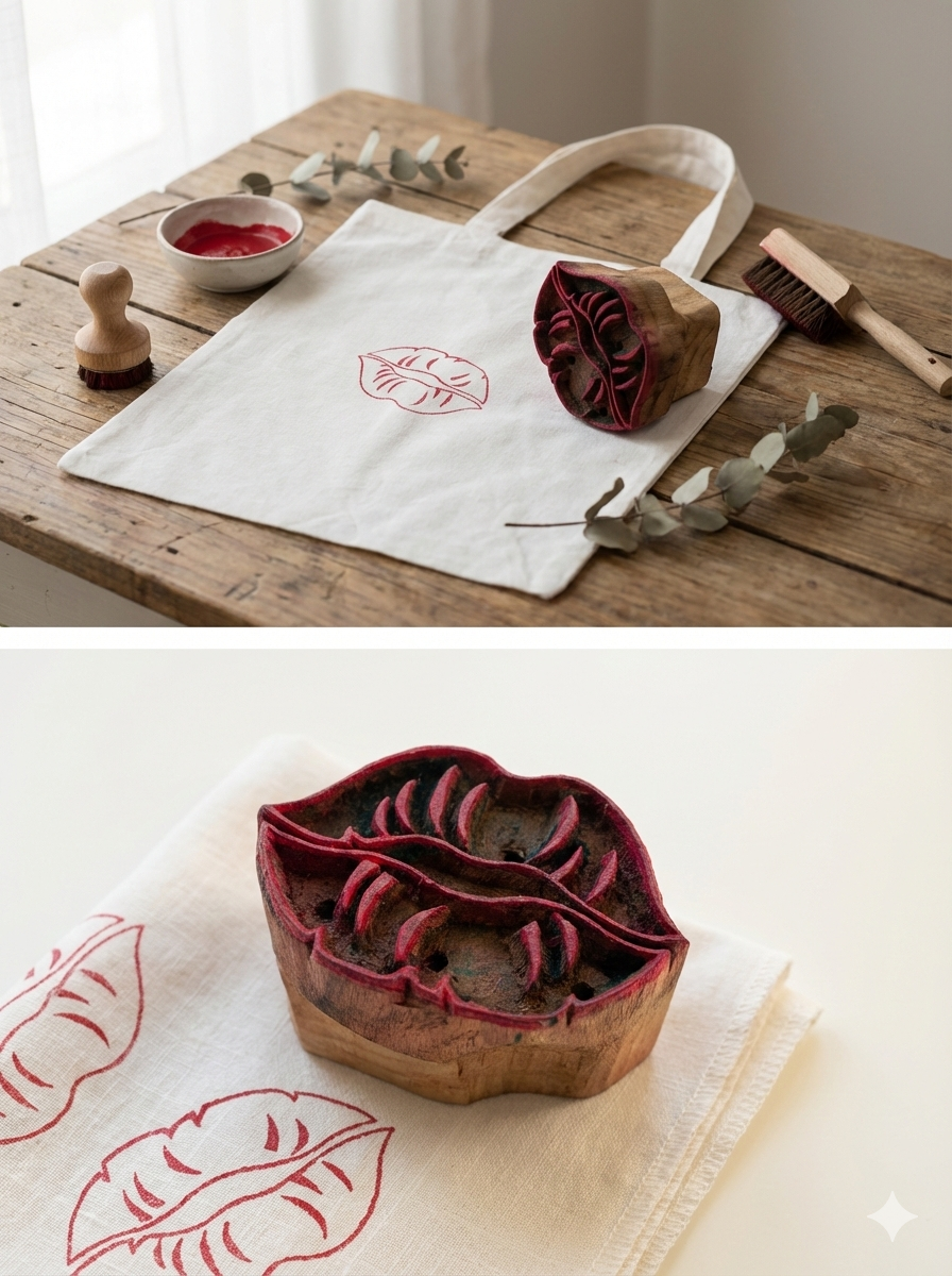 WOODEN KISS ME BLOCK