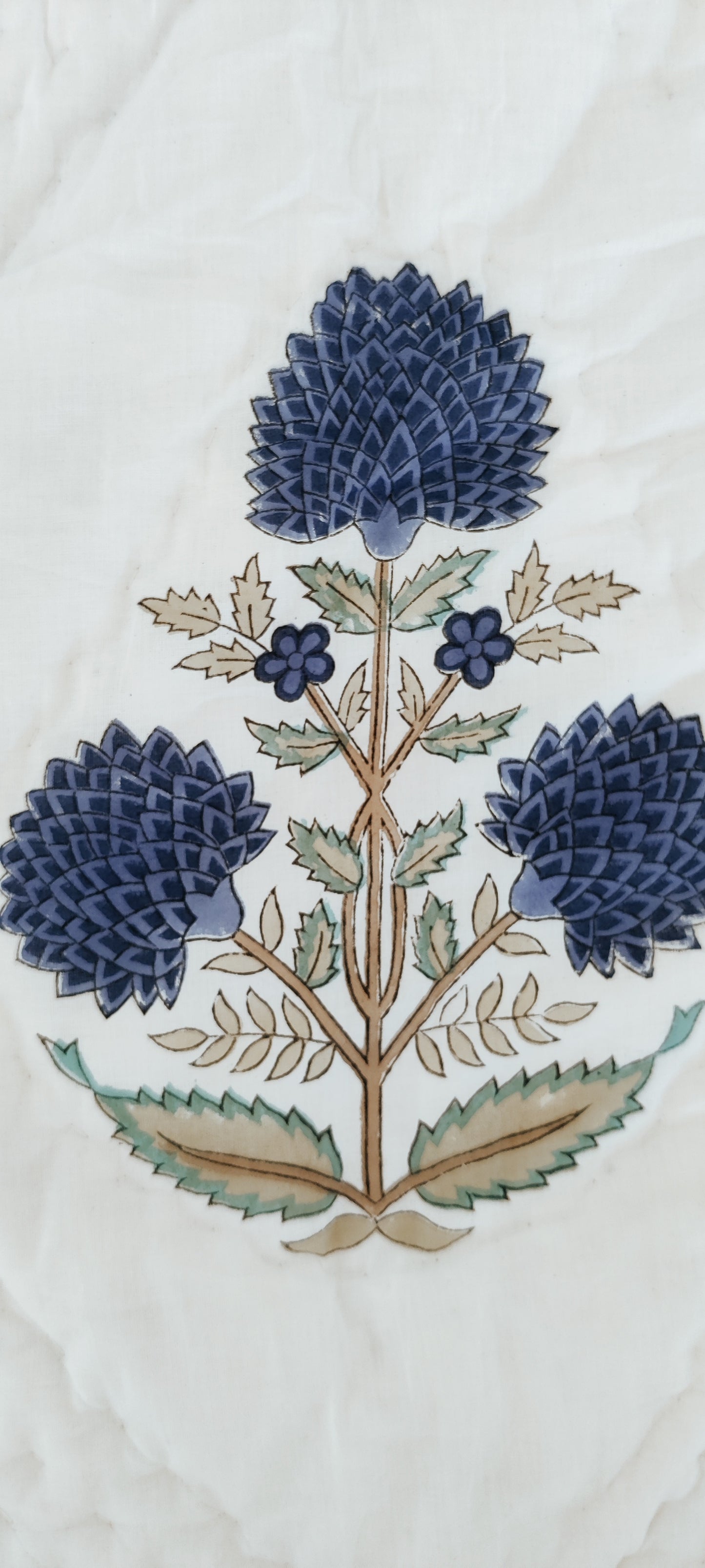 HANDBLOCKDRUCK JAIPURI RAZAI/ QUILT – INDISCHBLAU