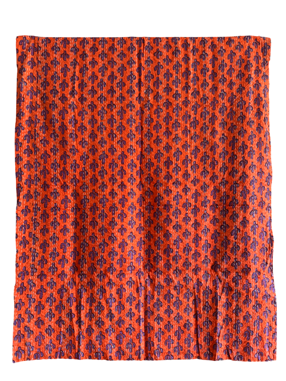 KANTHA THROW - SAFFRON