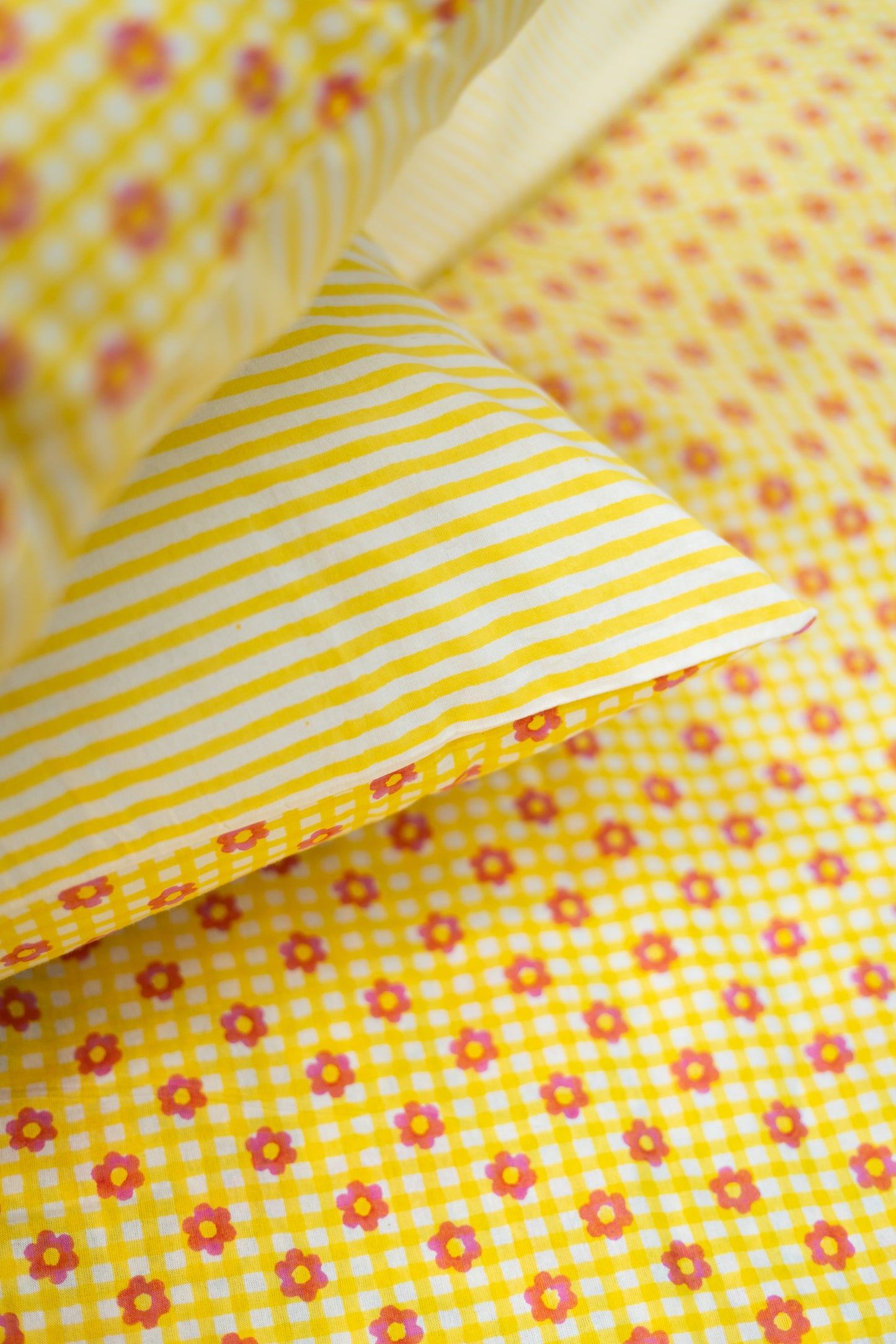 INDIAN SUMMER MANGO HANDBLOCKBEDRUCKTER BETTBEZUG