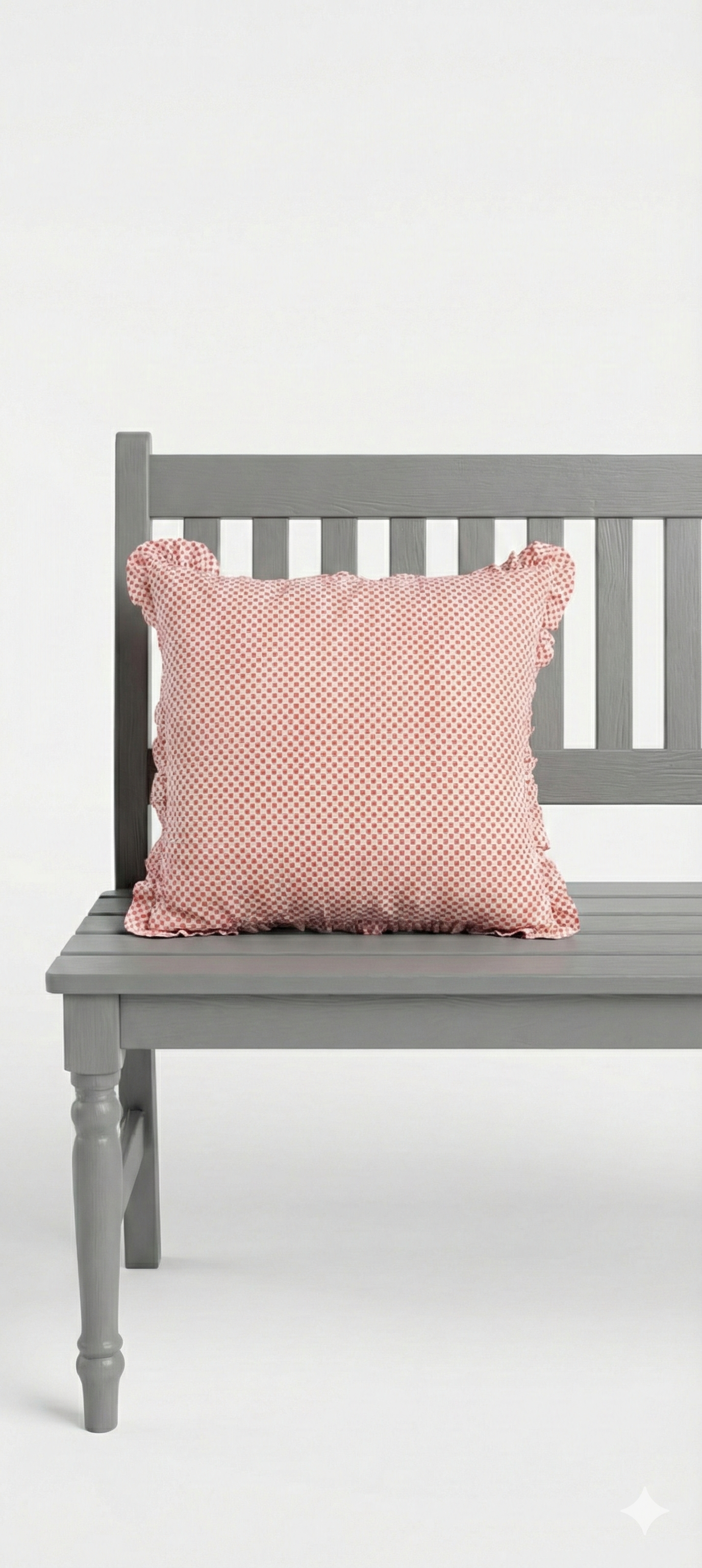 KISSENBEZUG MIT HANDBLOCKDRUCK - ROT