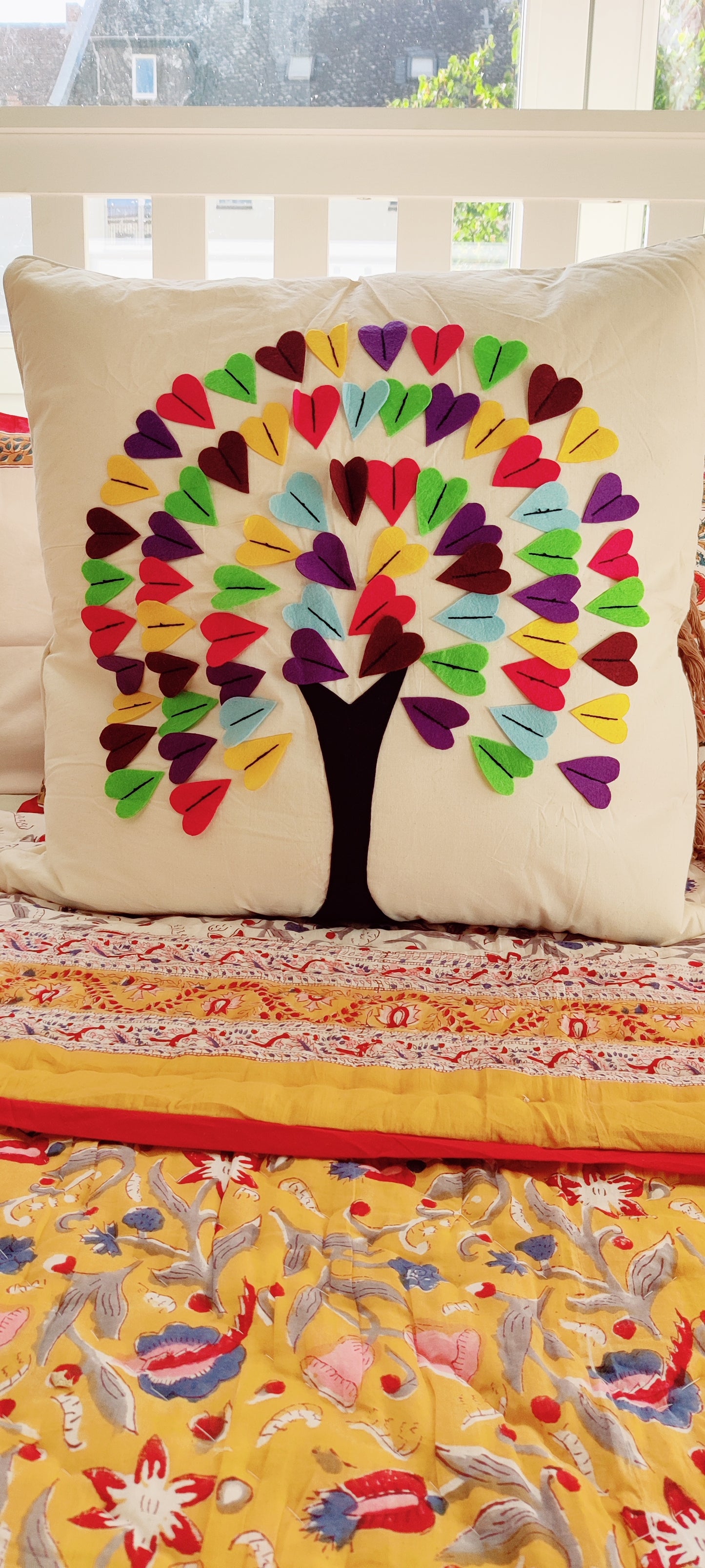 HOUSSE DE COUSSIN ARBRE DE VIE