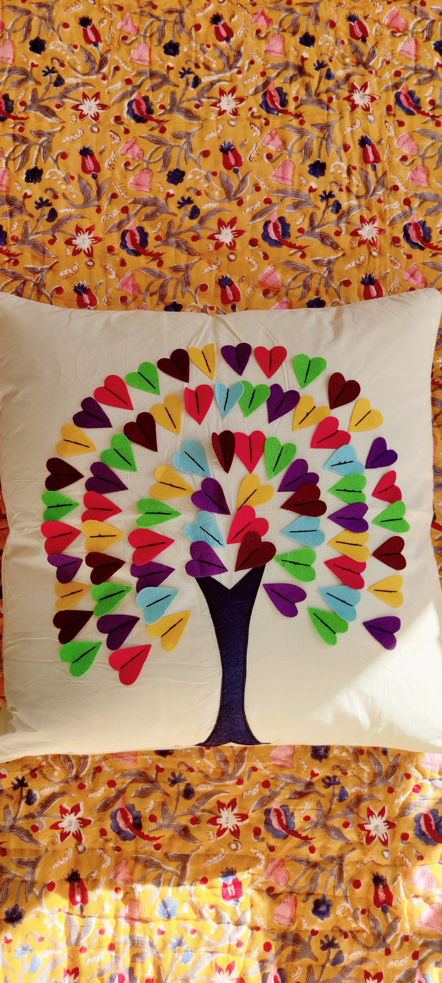 HOUSSE DE COUSSIN ARBRE DE VIE