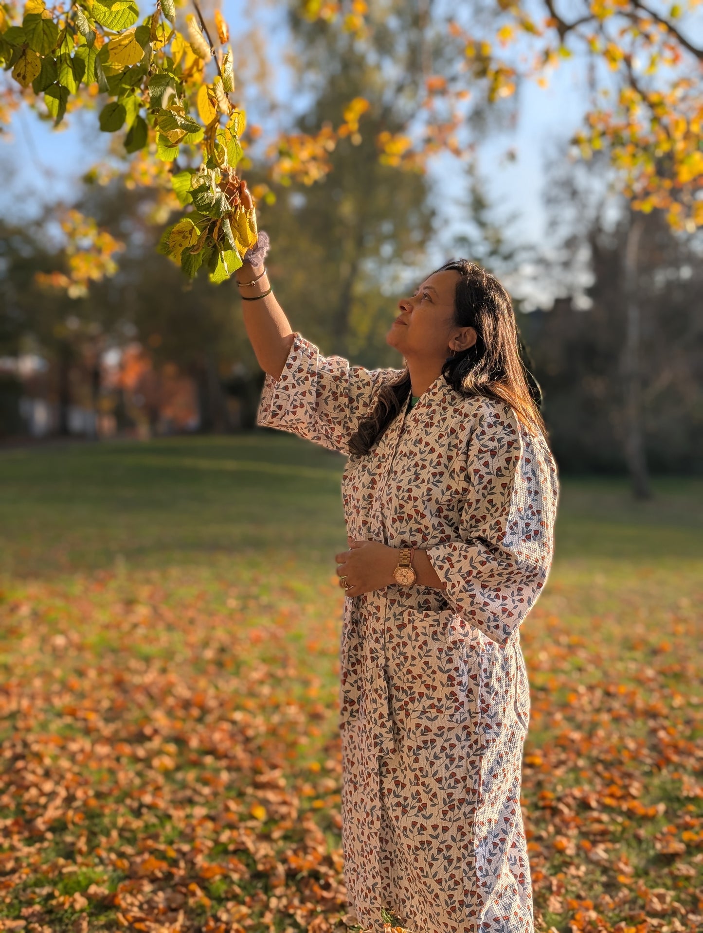 WHITE WAFFLE COTTON BATHROBE